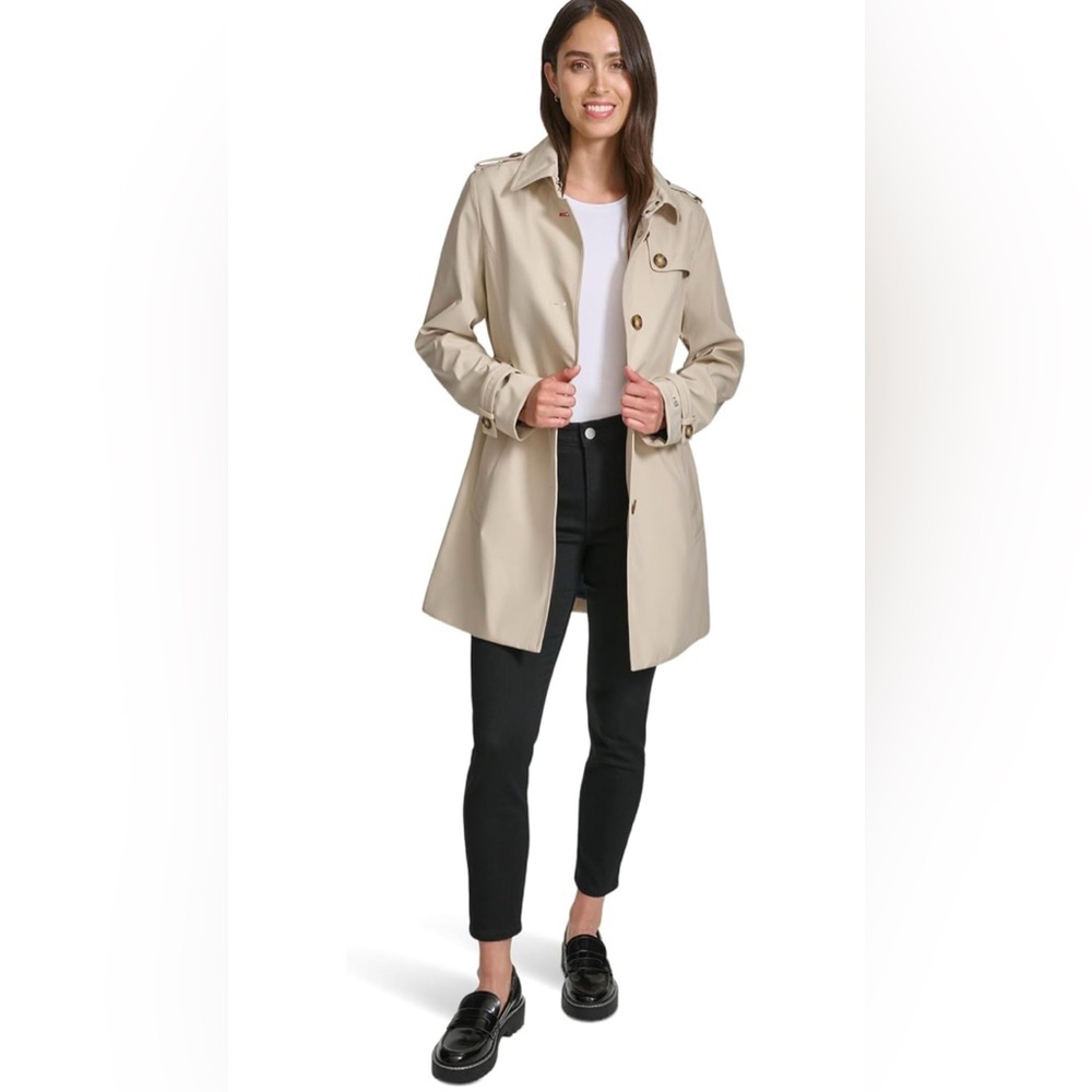 Tommy Hilfiger Stylish Beige Trench Coat